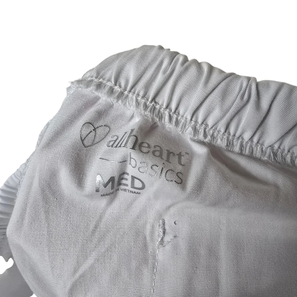 Allheart Basics White Scrub Pants M - Picture 8 of 10